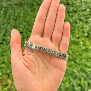 Italian Charm Bracelet Starter Silver READY TO WEAR Bracelet Vintage Style